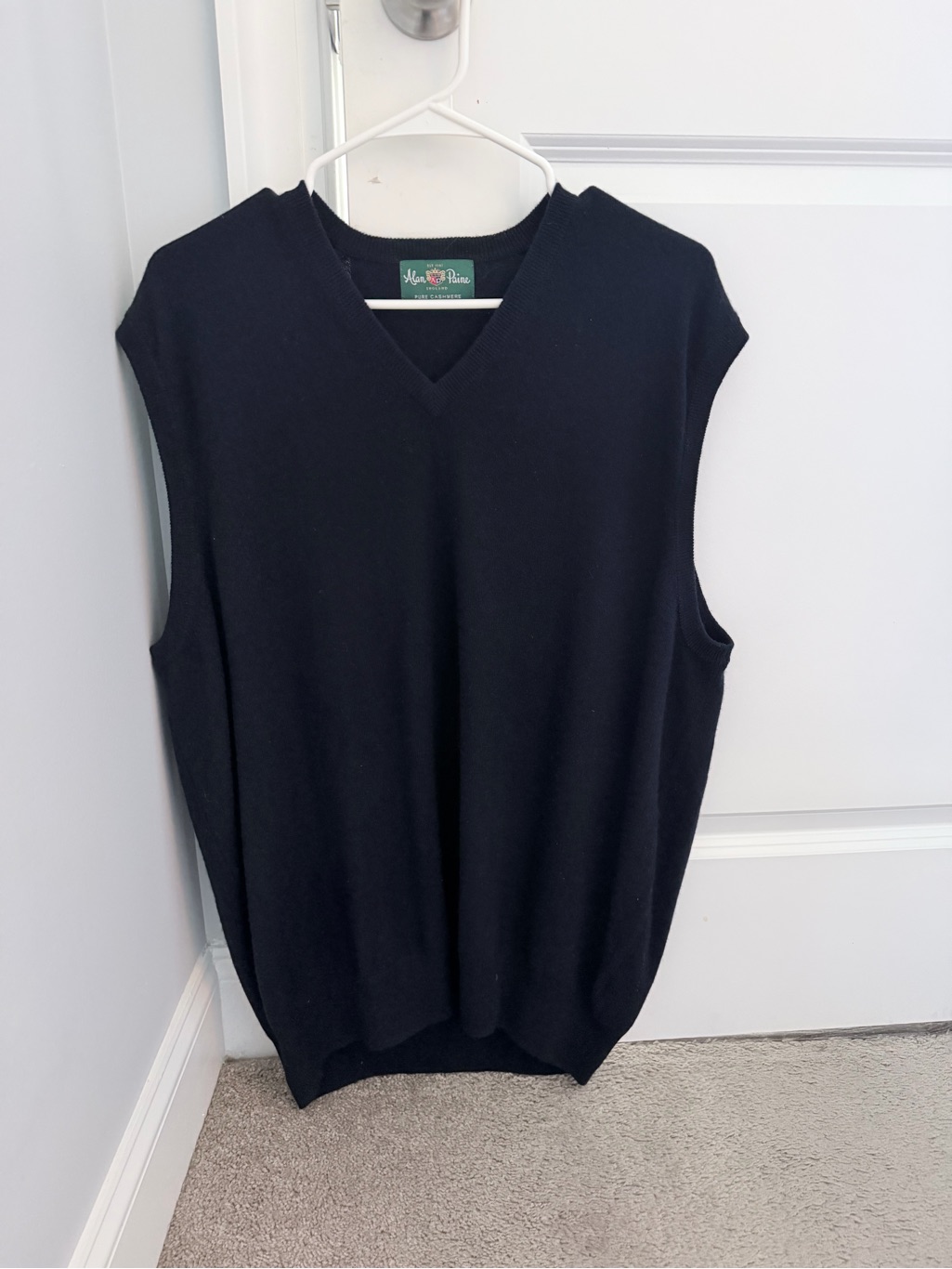 Alan Paine Pure Cashmere Sweater Vest